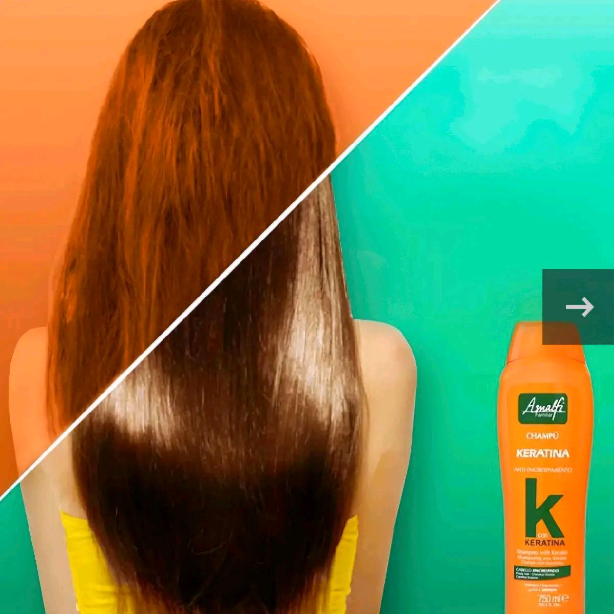 Amalfi Haircare Keratin Shampoo for Damaged Hair - 750ml - Conditioner