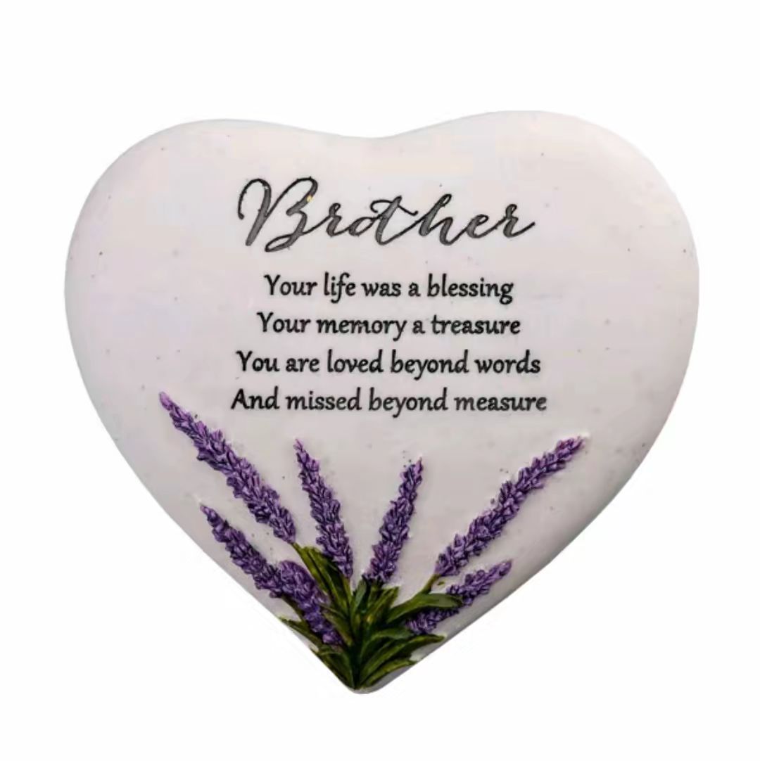 Lavender Memorial Grave Stone (4 styles ) Ornaments