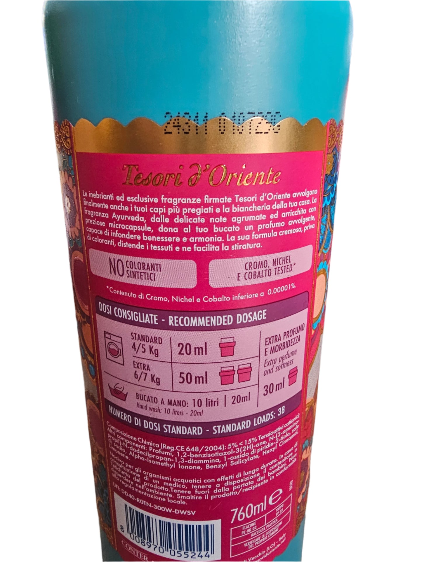 Tesori d'Oriente Aromatic Laundry Softener Amla & Patchouli 760ml