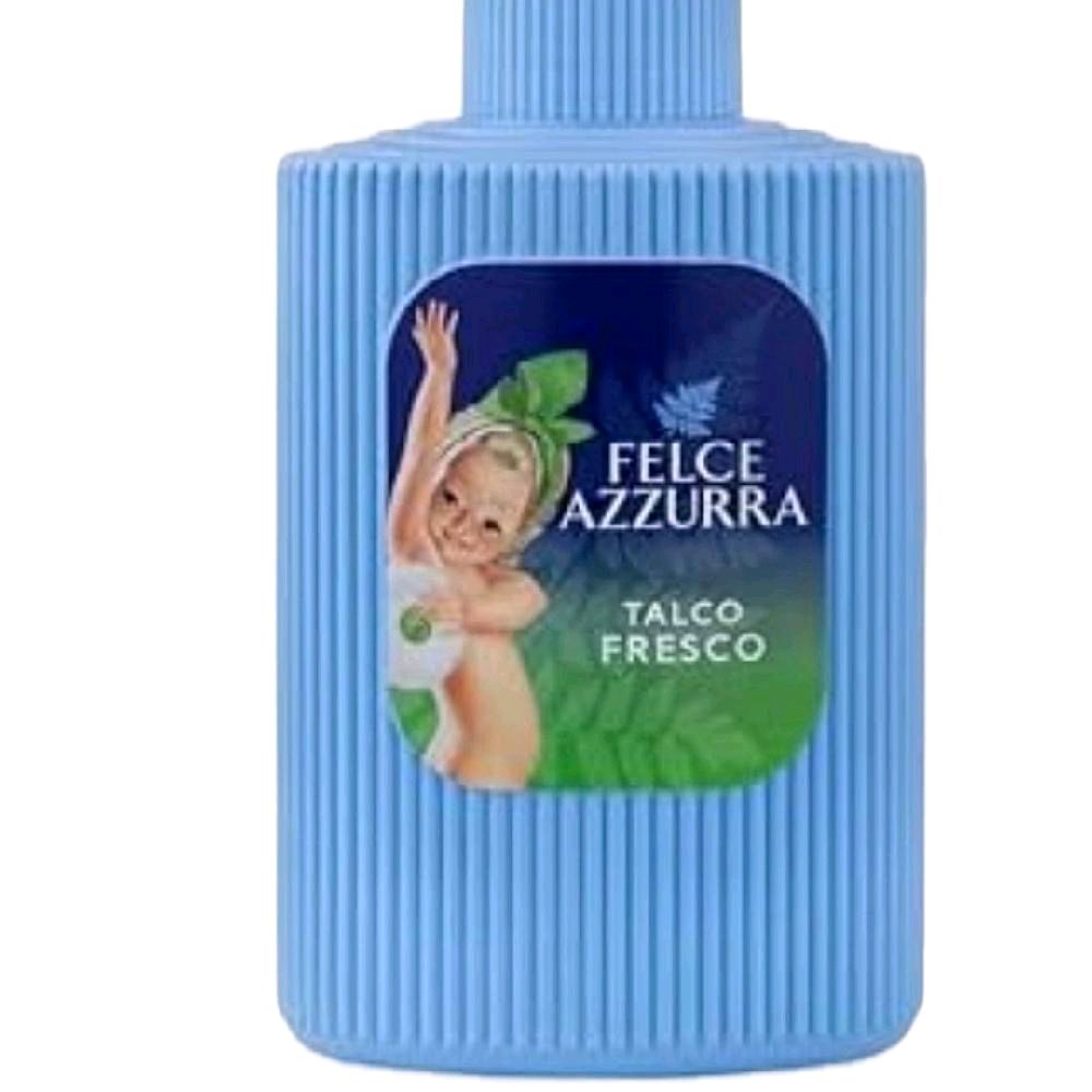 Felce Azzurra Fresh Talc Body Care - Talco Fresco for Skin Care Daily Scent Scented Smooth Fragrances Gentle Powder Natural Ingredients - Cosmetic