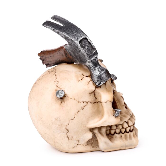 Hammered Skull with Nails