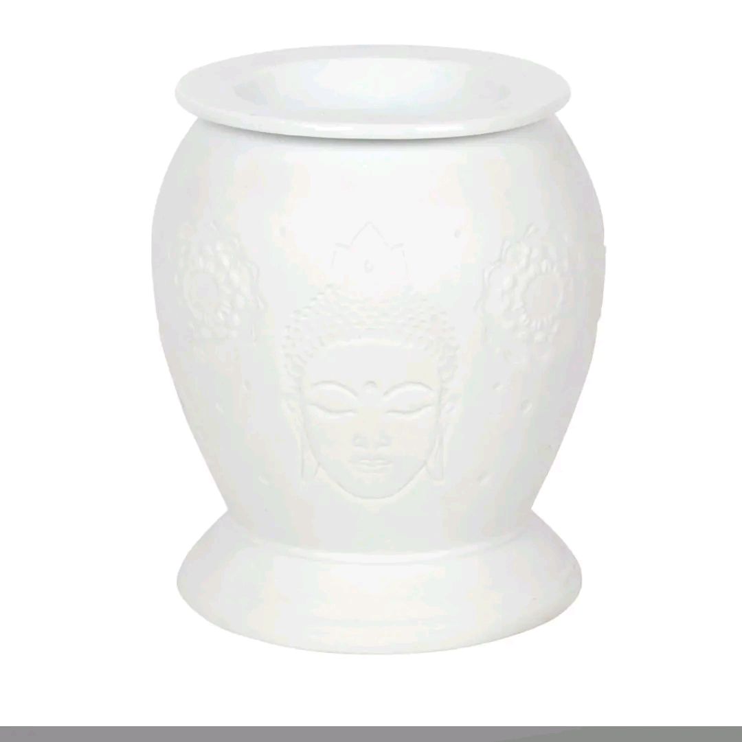 White Ceramic Buddha Electric Oil Burner