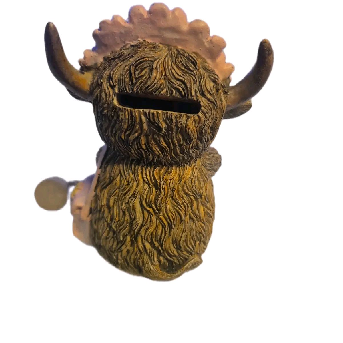 Pretty in Pink Highland Cow Money Bank