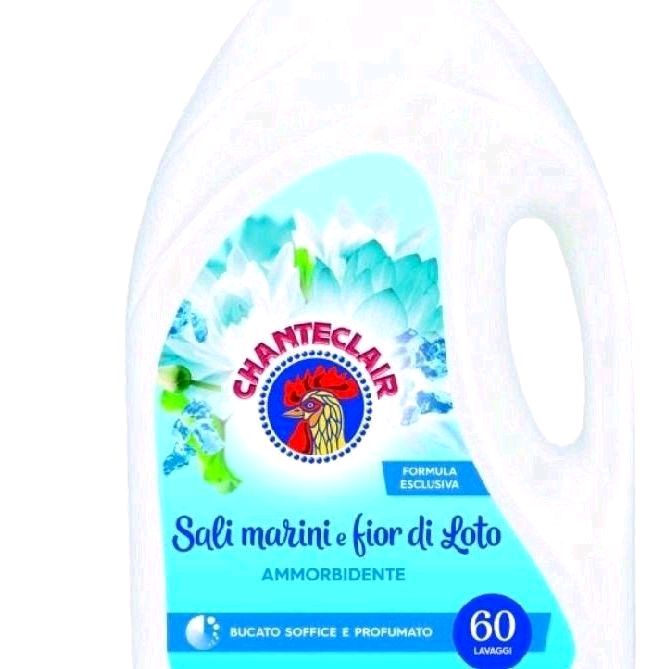 Chanteclair Fabric Softener Sea Salts & Lotus Flower Formula - 60 Washes for Soft & Fragrant Laundry Household Scented Fragrance