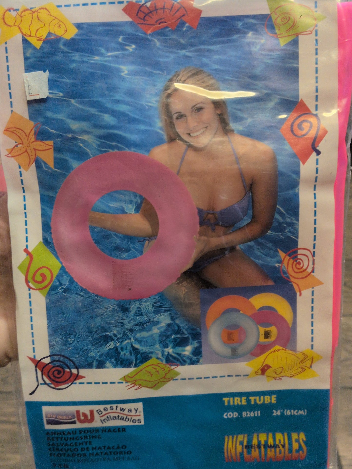 Bestway inflatable tire tube swim ring