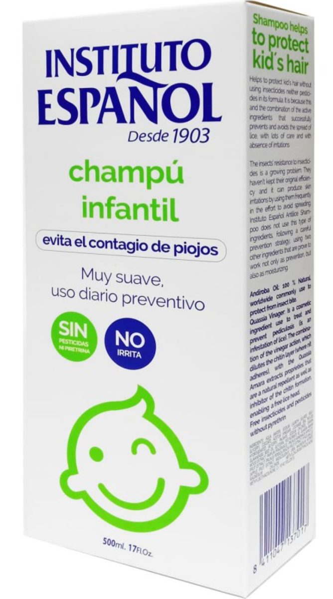 Instituto Español children's lice prevention shampoo