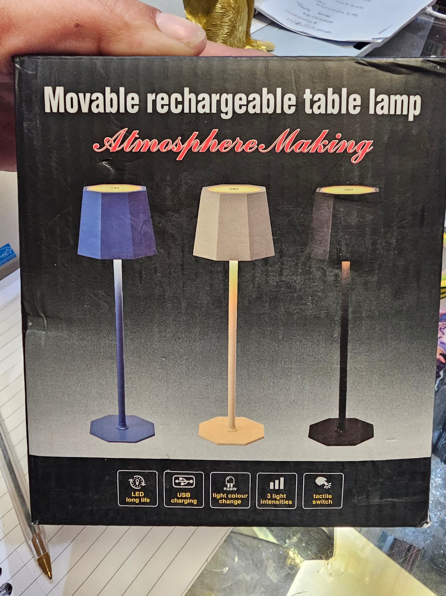 Movable Rechargeable Table Lamp