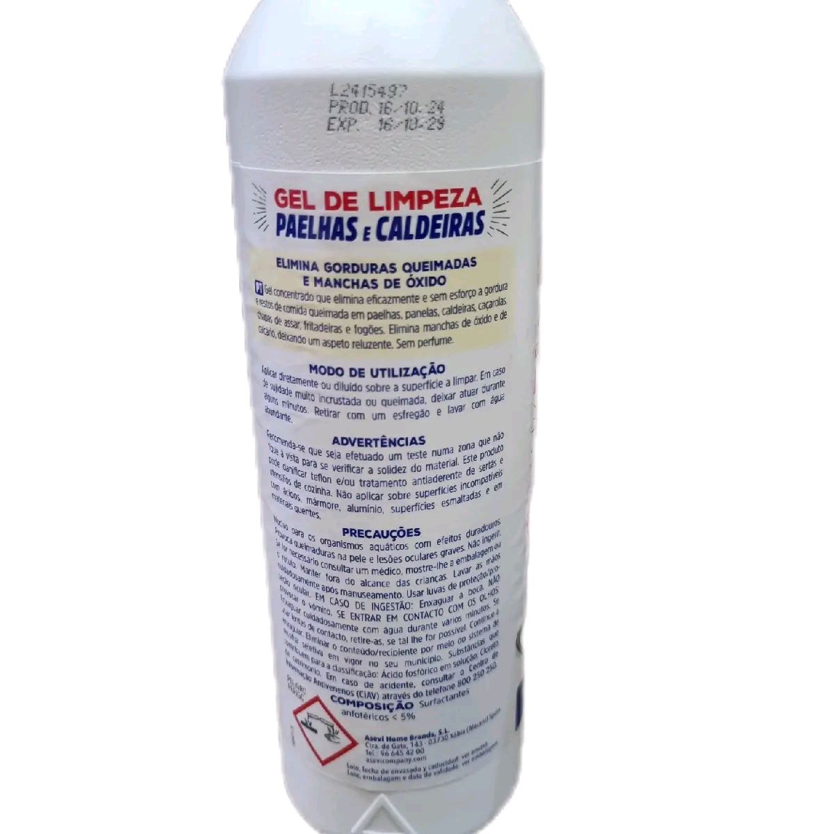 Asevi Gel Pots & Pan - Removes Burnt Grease and Rust Stains