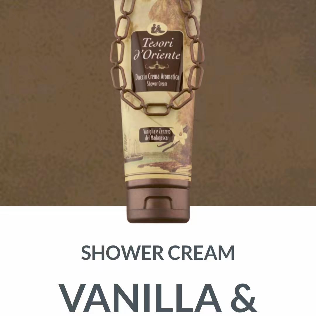 Tesori D'Oriente Italian Shower Cream in Vanilla and Ginger 250ml