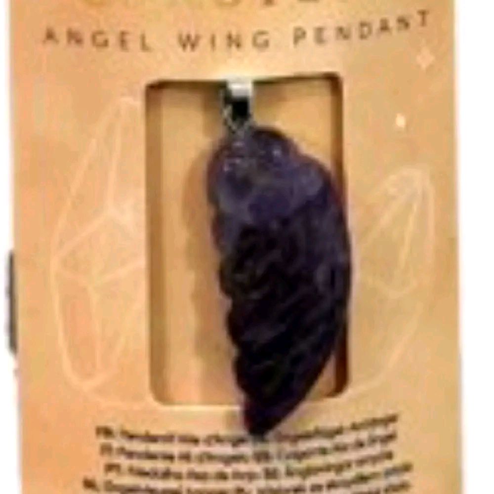 Angel Wing Shaped Pendant Healing Gemstone jewellery