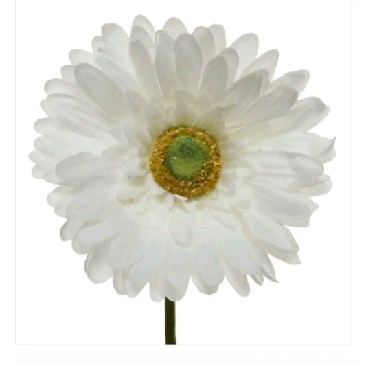 White Gerbera, 50cm artificial flower