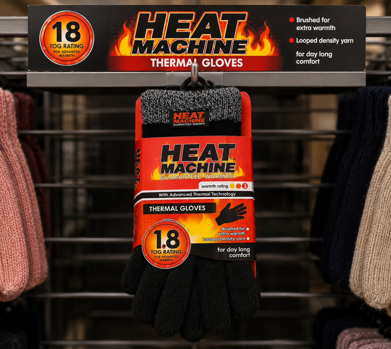 Men's Heat Machine Thermal Gloves - Winter Protection