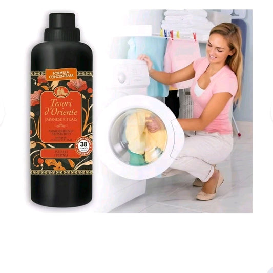 Tesori d'Oriente Japanese Rituals Concentrated Fabric Softener 760ml - Household Cleaner Fragrance Perfume