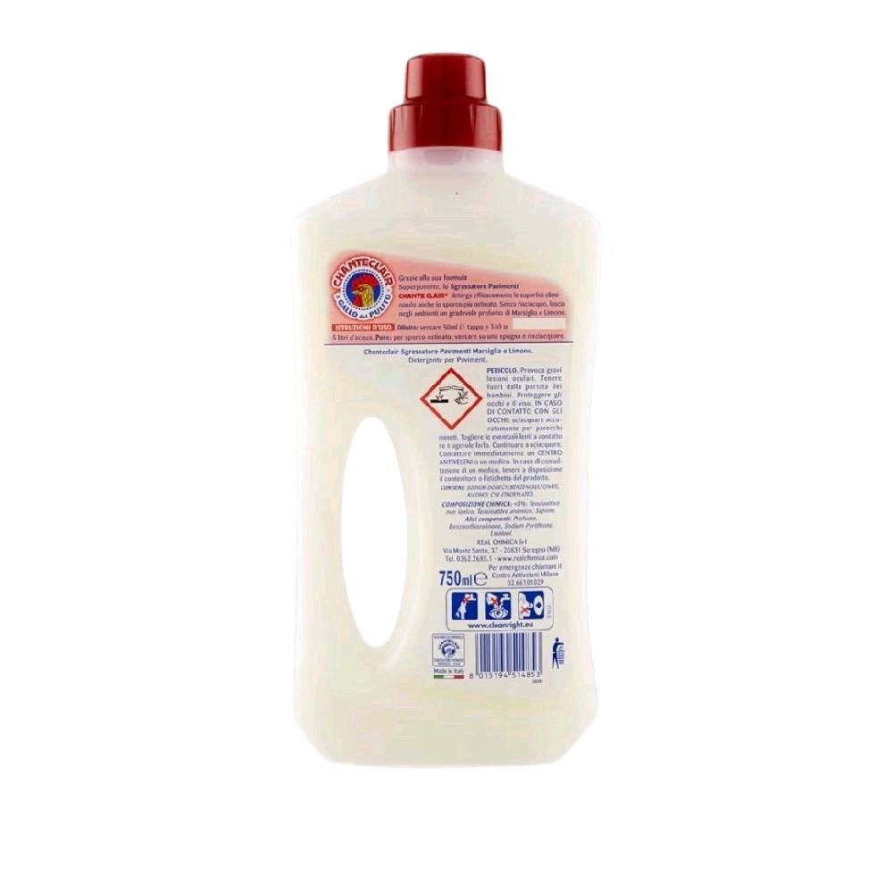 Chanteclair Super Potente Sgrassatore Pavimenti Large household Surface Degreaser Marseille and Lemon 750ml