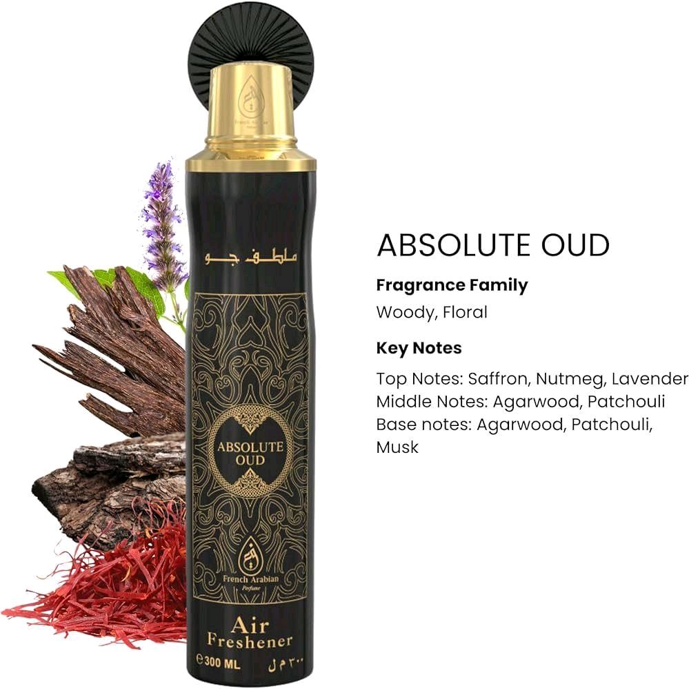 Scented Air Fresheners - ZAINEB, AL MUK AL EMARATI, & More - 300ml Each - Fragrant Odour Eliminators Aroma Fragrance