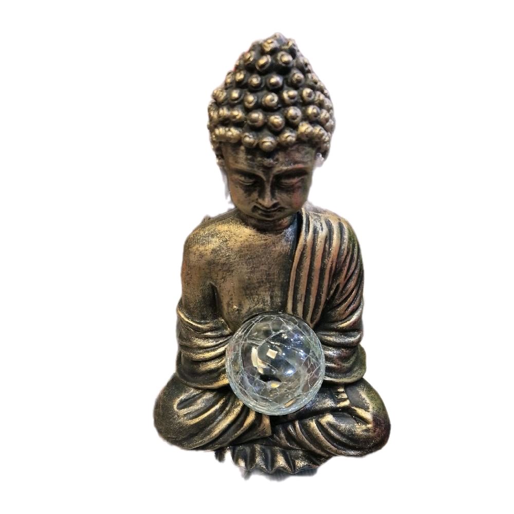 solar light up buddah garden ornament Decor