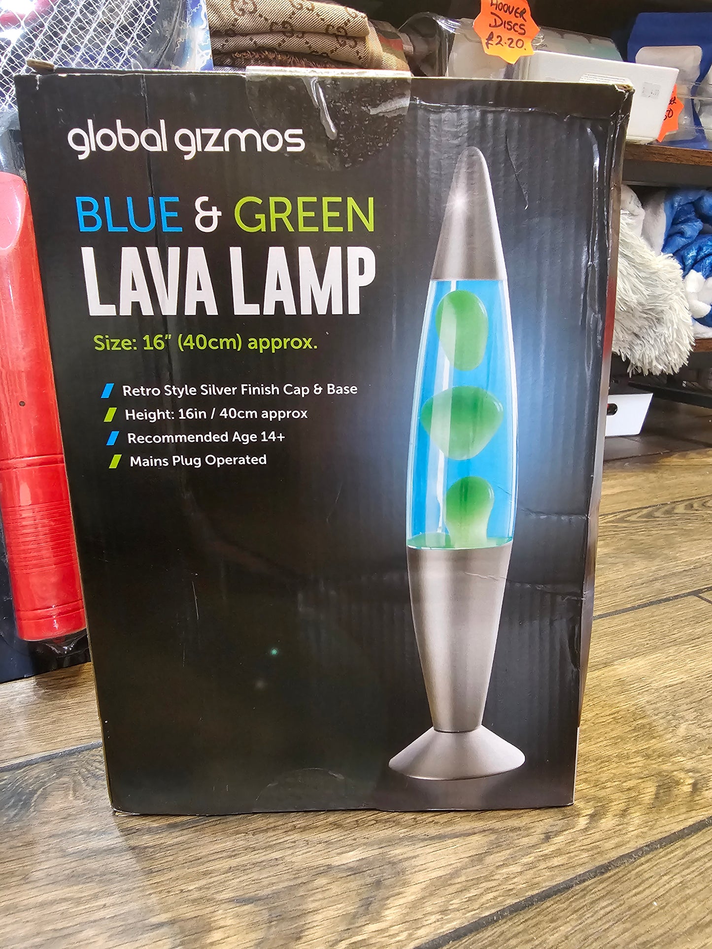 Blue & Green Lava Lamp 40cm