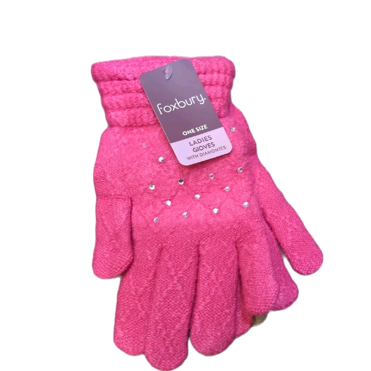 Ladies Gloves with Diamante