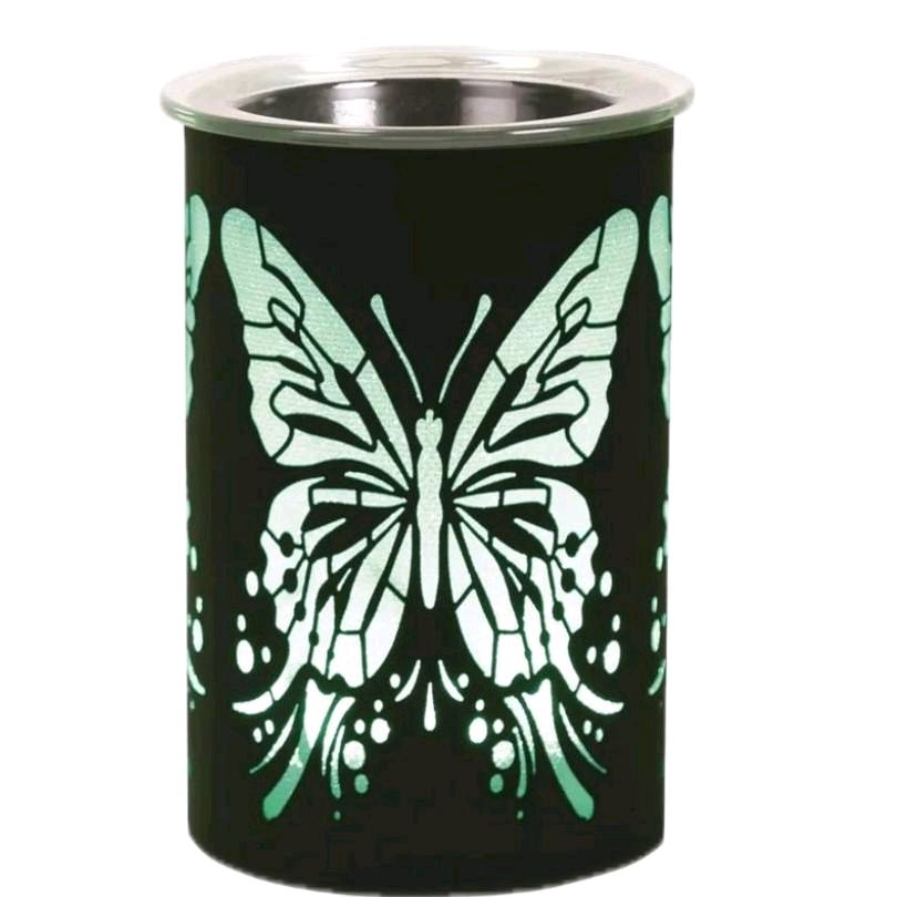LED  wax Melter Butterfly - Black 12cm wax burner colour changing Ornaments Decor electric Fragrance Aroma