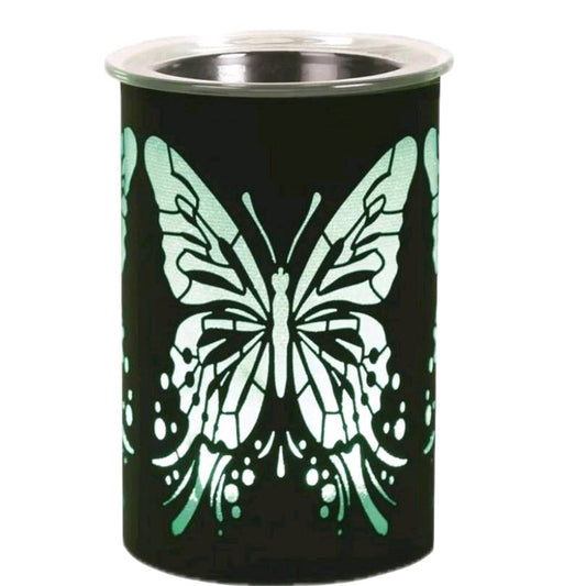 LED  wax Melter Butterfly - Black 12cm wax burner colour changing Ornaments Decor electric Fragrance Aroma