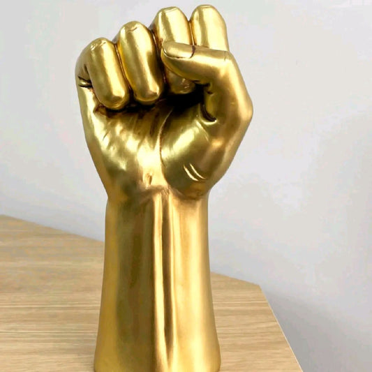 22cm Gold Hand Power Fist Ornament