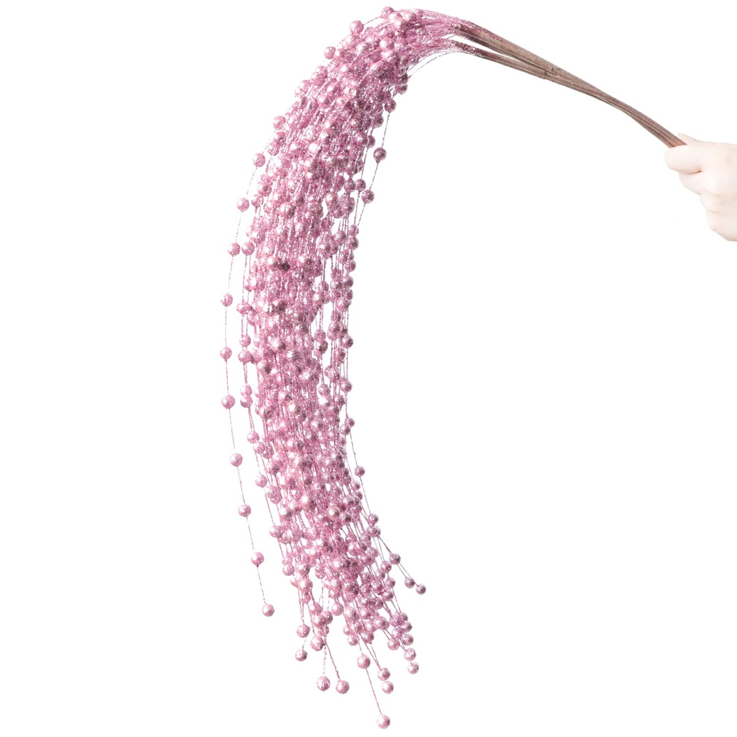Glitter Berry Picks - 30inch Artificial Christmas Tree Decoration & Winter Floral Stems