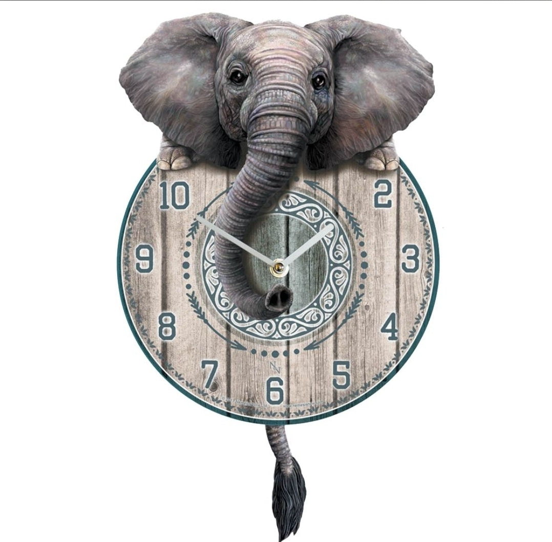 Elephant pendulum clock