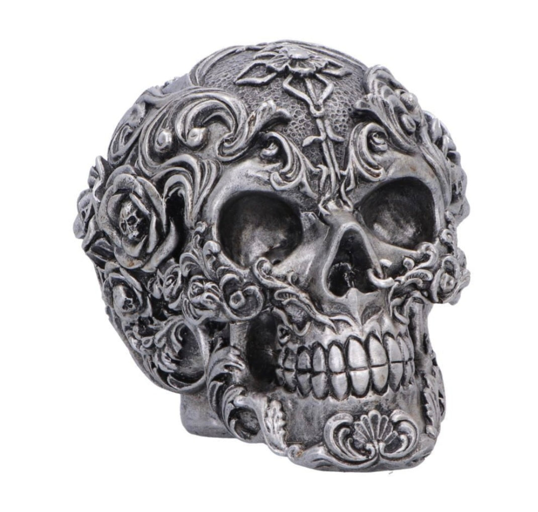Gilded Memento
Gilded Memento Gothic Skull Figurine 12.2cm