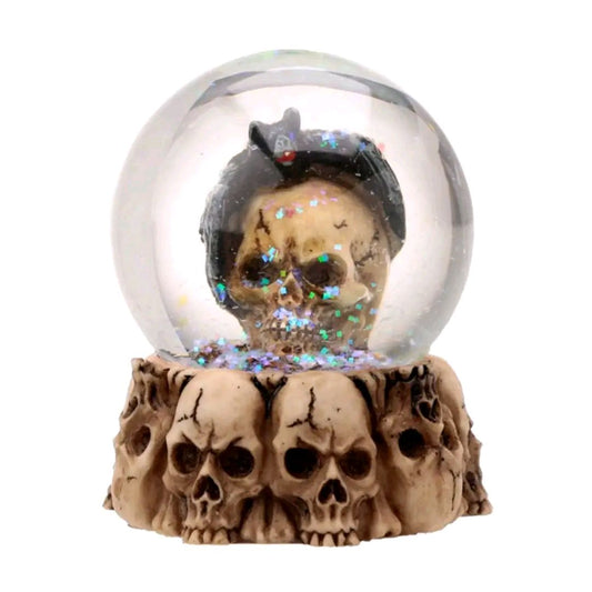 Gruesome Skull Snow Globe with Animals