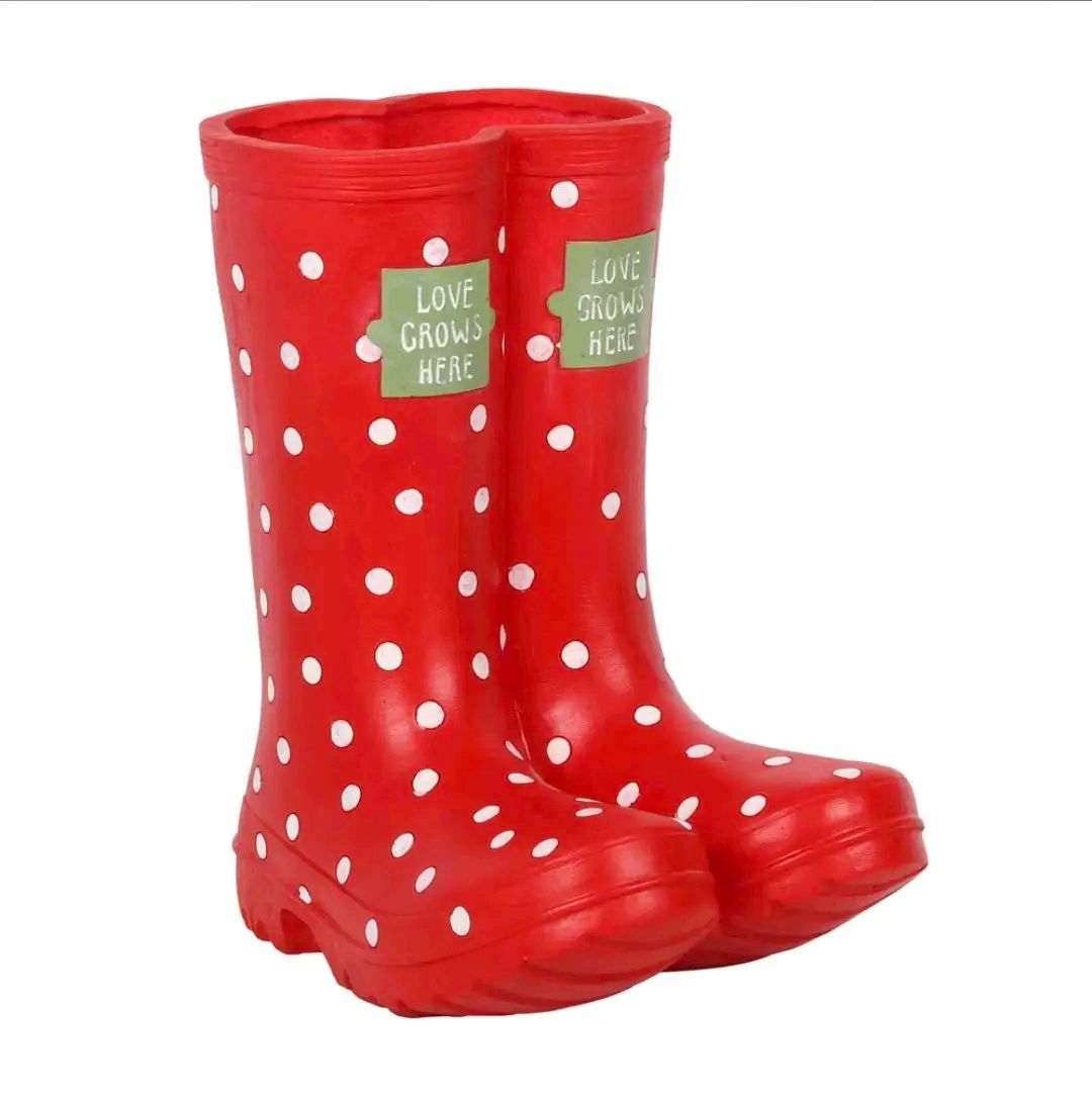 Red Wellies Boot Planter