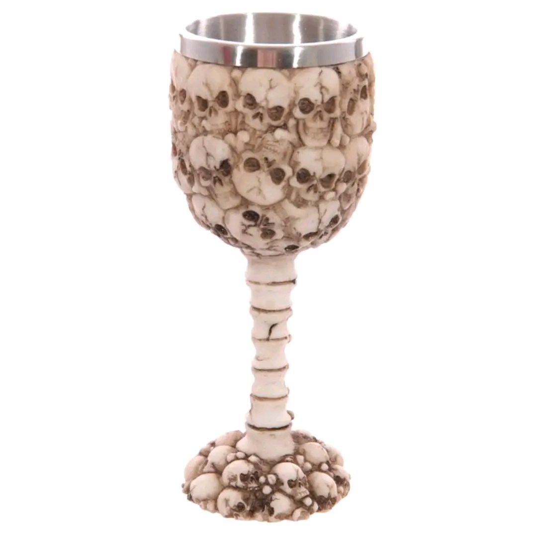 Decorative multi Skull & Spine Goblet Drinkware