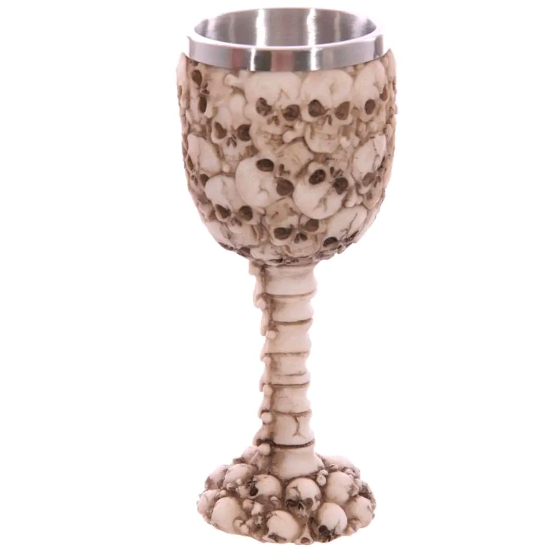 Decorative multi Skull & Spine Goblet Drinkware