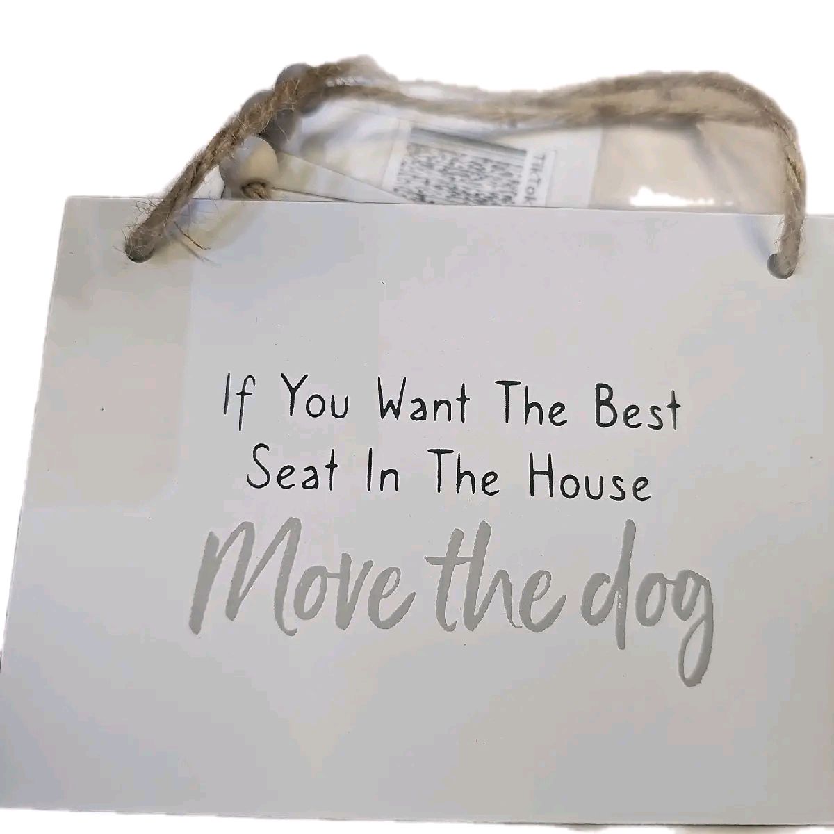 Pet Sign "Cat/Dog has been fed" with wooden beads