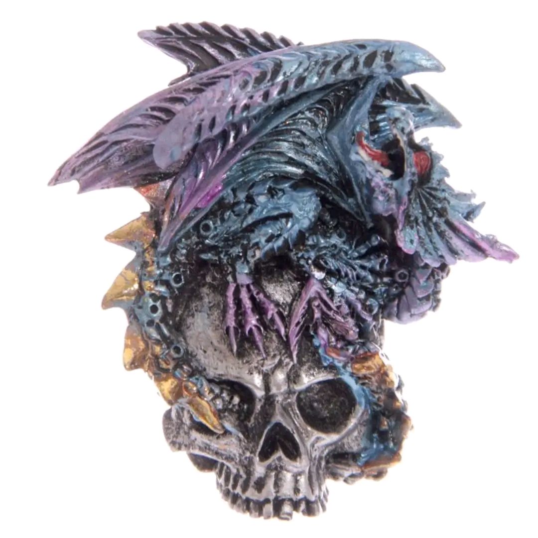 Dark Legends Silver Skull Dragon Magnet