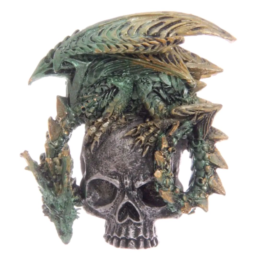 Dark Legends Silver Skull Dragon Magnet