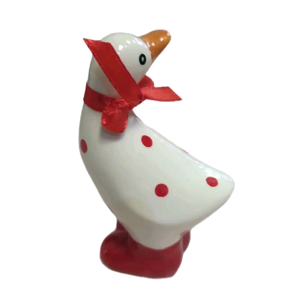 Small Ceramic Polka dot Duck