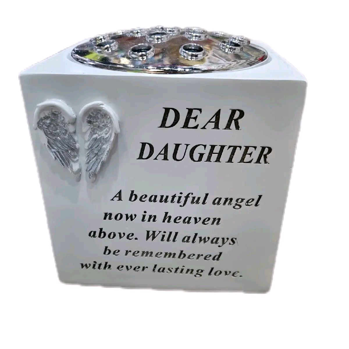 Daughter Graveside Flower Vase Cube