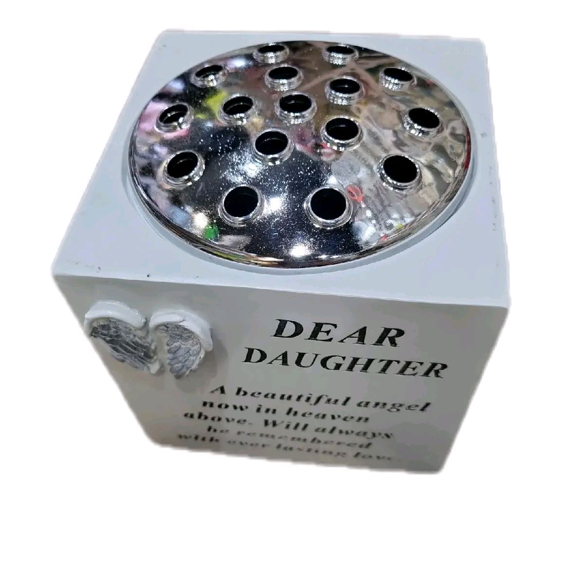 Daughter Graveside Flower Vase Cube