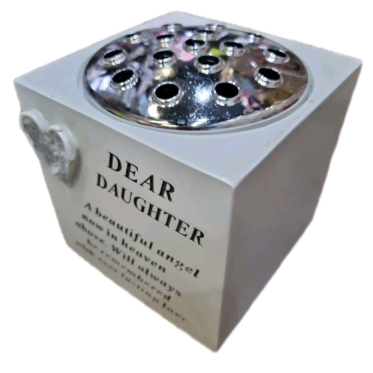 Daughter Graveside Flower Vase Cube