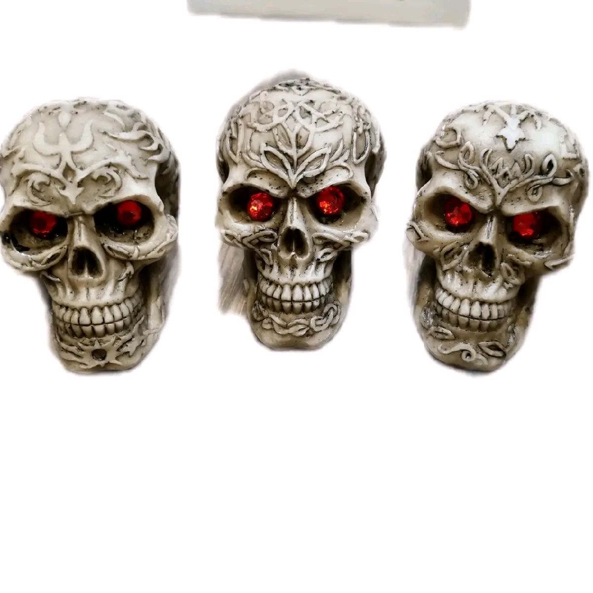 Decorative Celtic Patterned Skull Ornaments