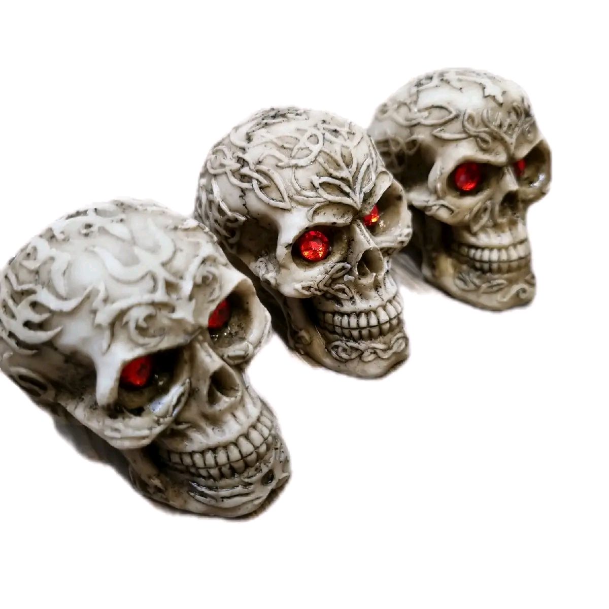 Decorative Celtic Patterned Skull Ornaments
