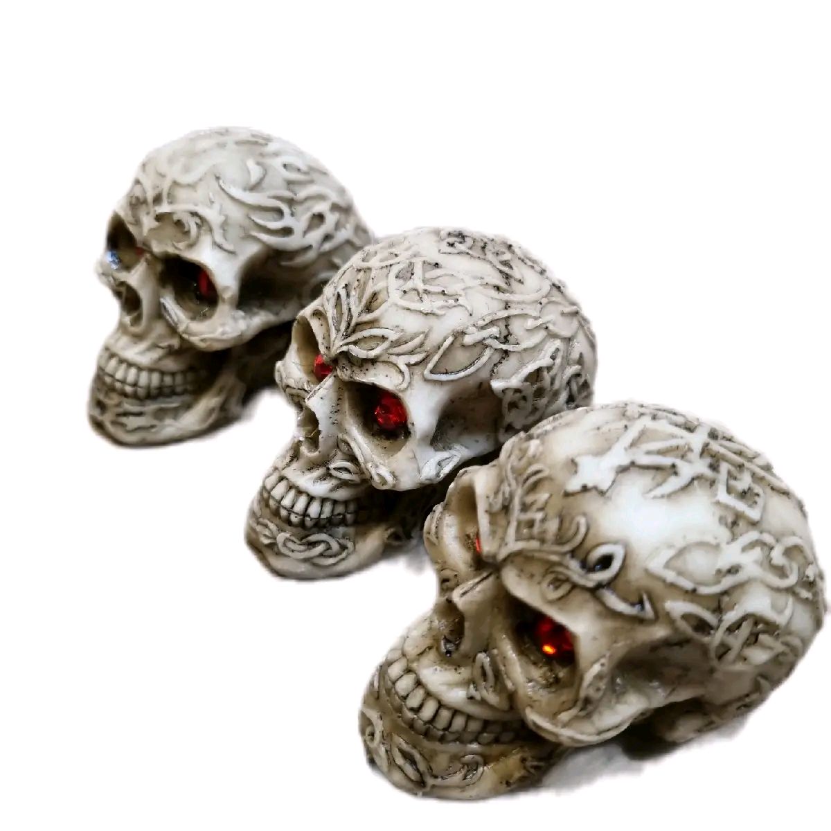 Decorative Celtic Patterned Skull Ornaments