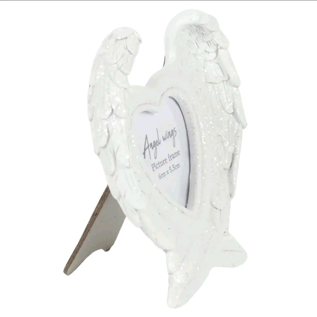Glitter Angel Wings Photo Frame