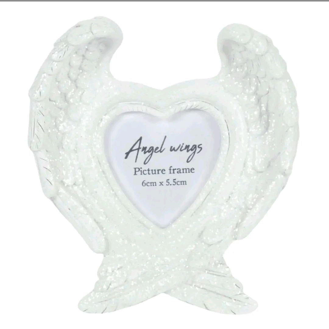 Glitter Angel Wings Photo Frame