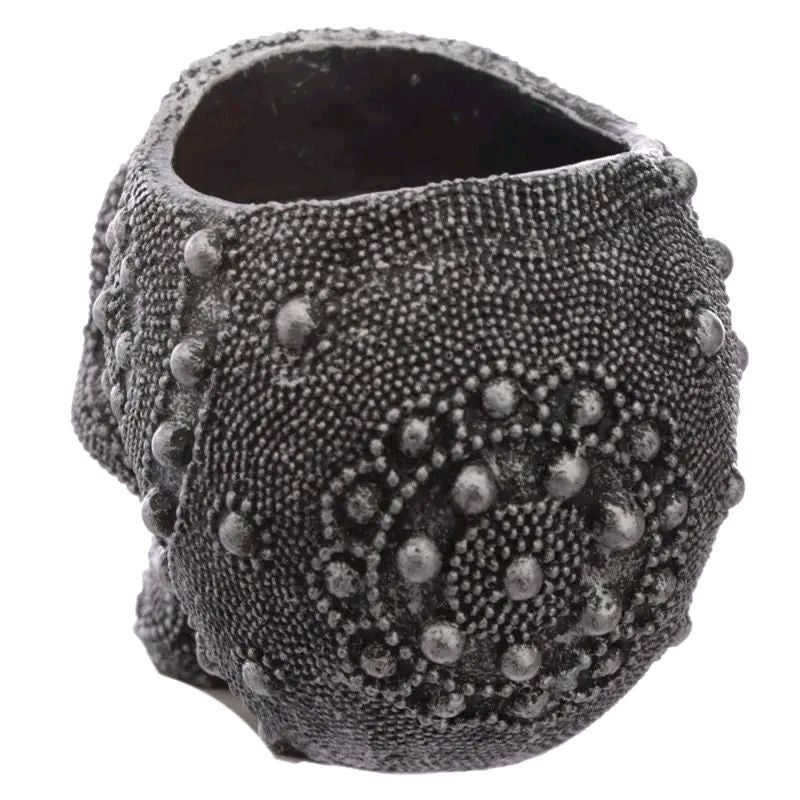Silver Beaded Skull Head Tealight Candle Holder