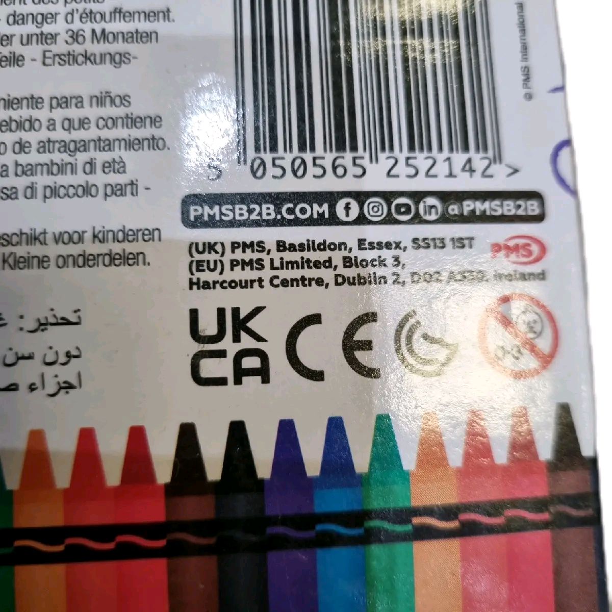 Pack of 36 Coloured wax crayons