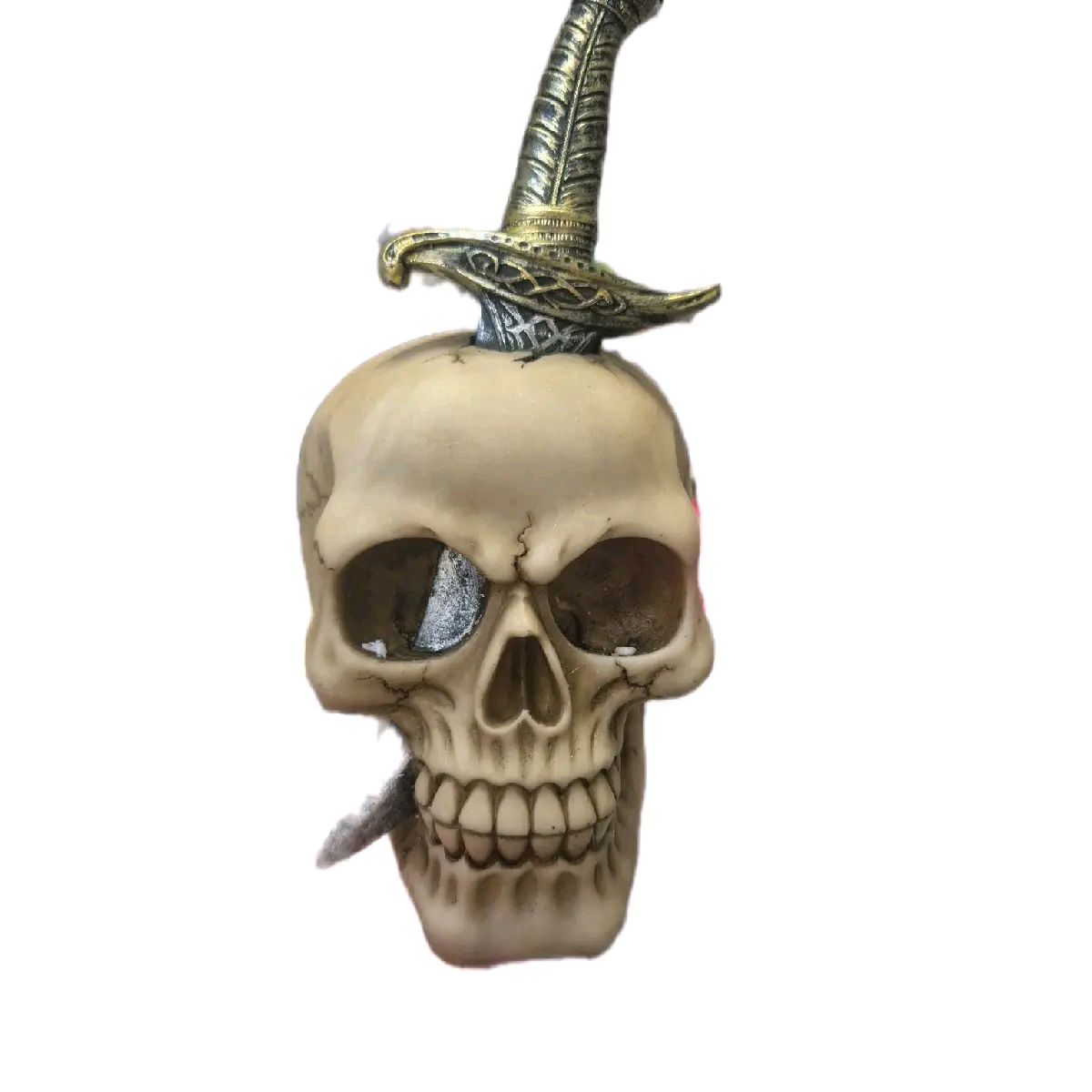 Skull Ornament Pierced with Sword