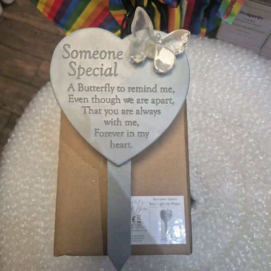 Thoughts of You Memorial someone special Solar Stake