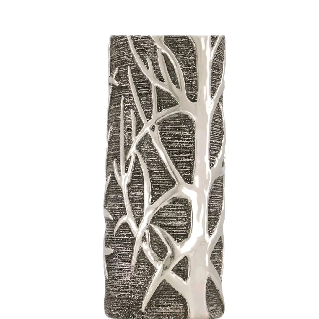 Gunmetal Woodland Vase 50cm