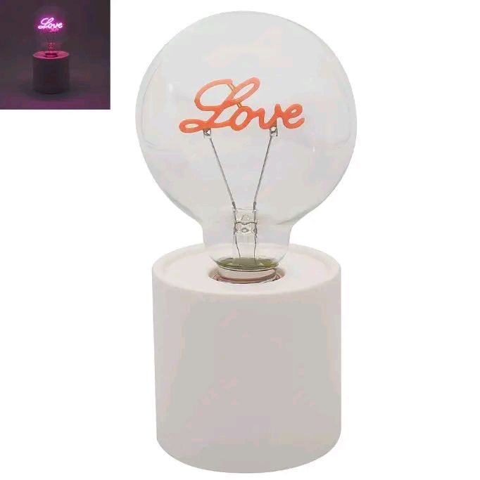 LED Text Lamp, Love/Bar Design